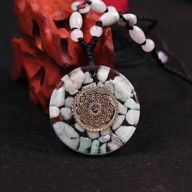 Amazonite Reiki Orgonite Energy Necklace-Your Soul Place
